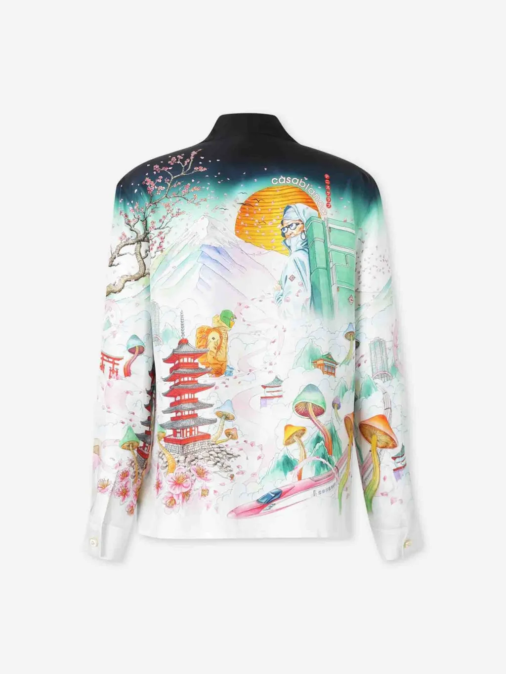 Casablanca Silk Twill Printed Shirt