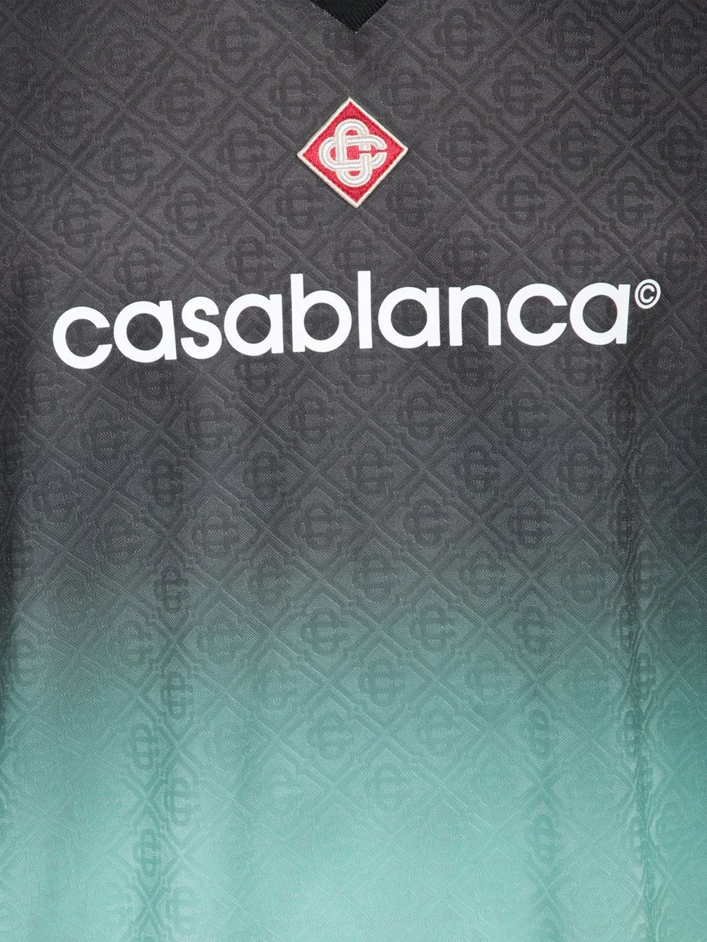 Casablanca V-Neck Football T-Shirt