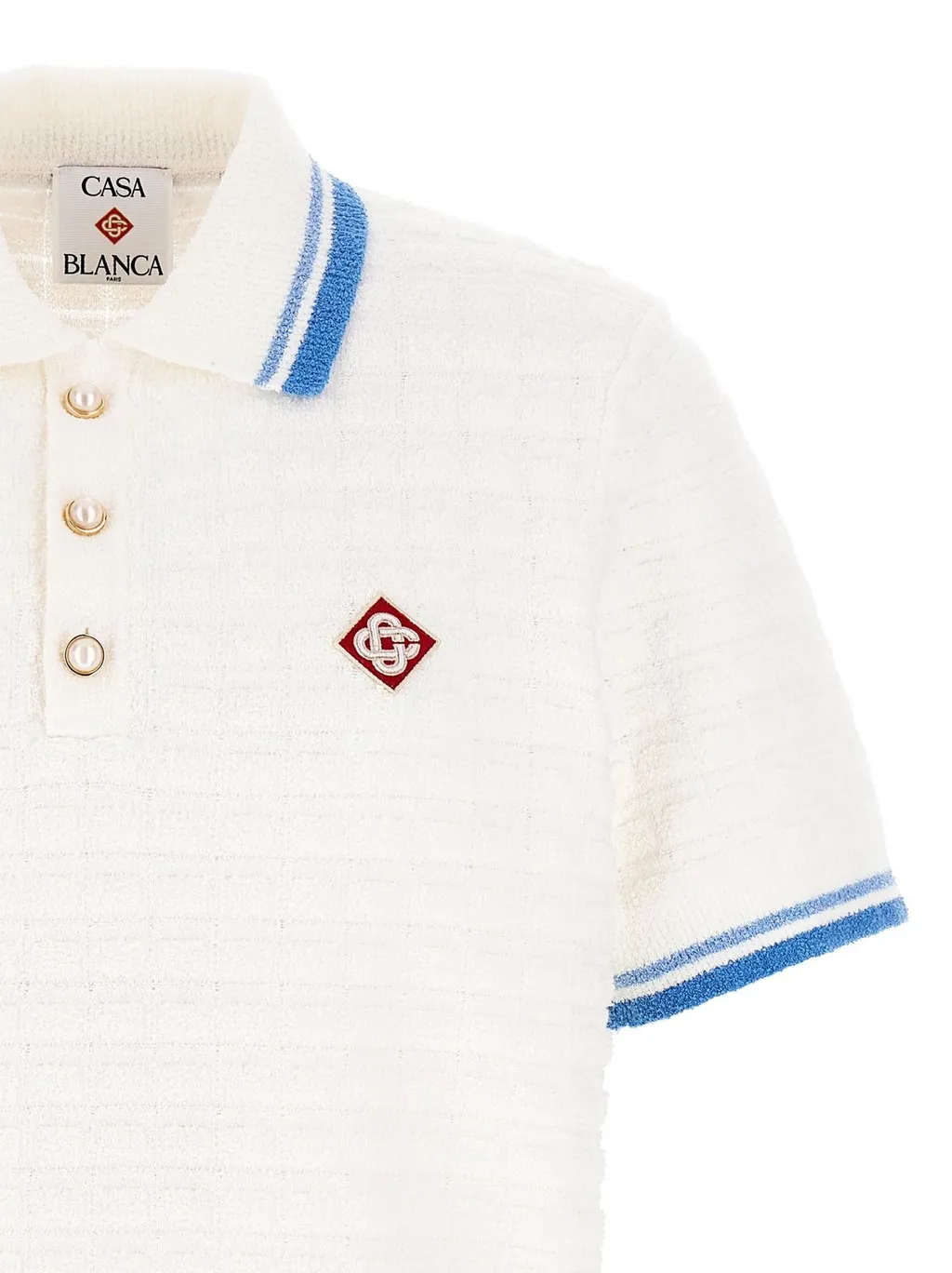 Casablanca Textured Polo Shirt