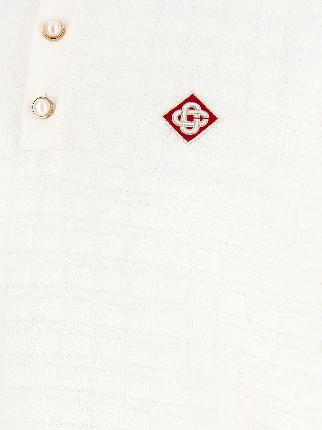 Casablanca Textured Polo Shirt