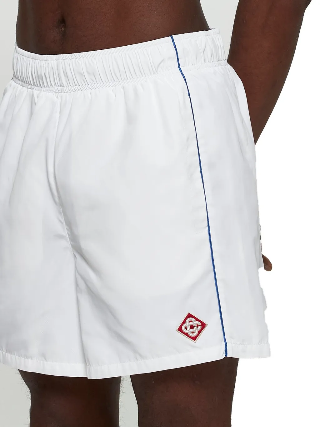 Casablanca Logo Patch Elastic Waist Shorts