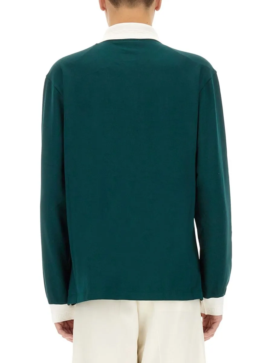 Casablanca Long Sleeve Polo Shirt