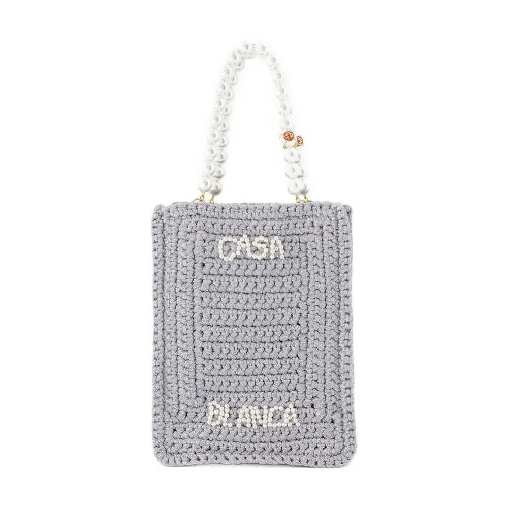Casablanca Logo Embellished Tote Bag