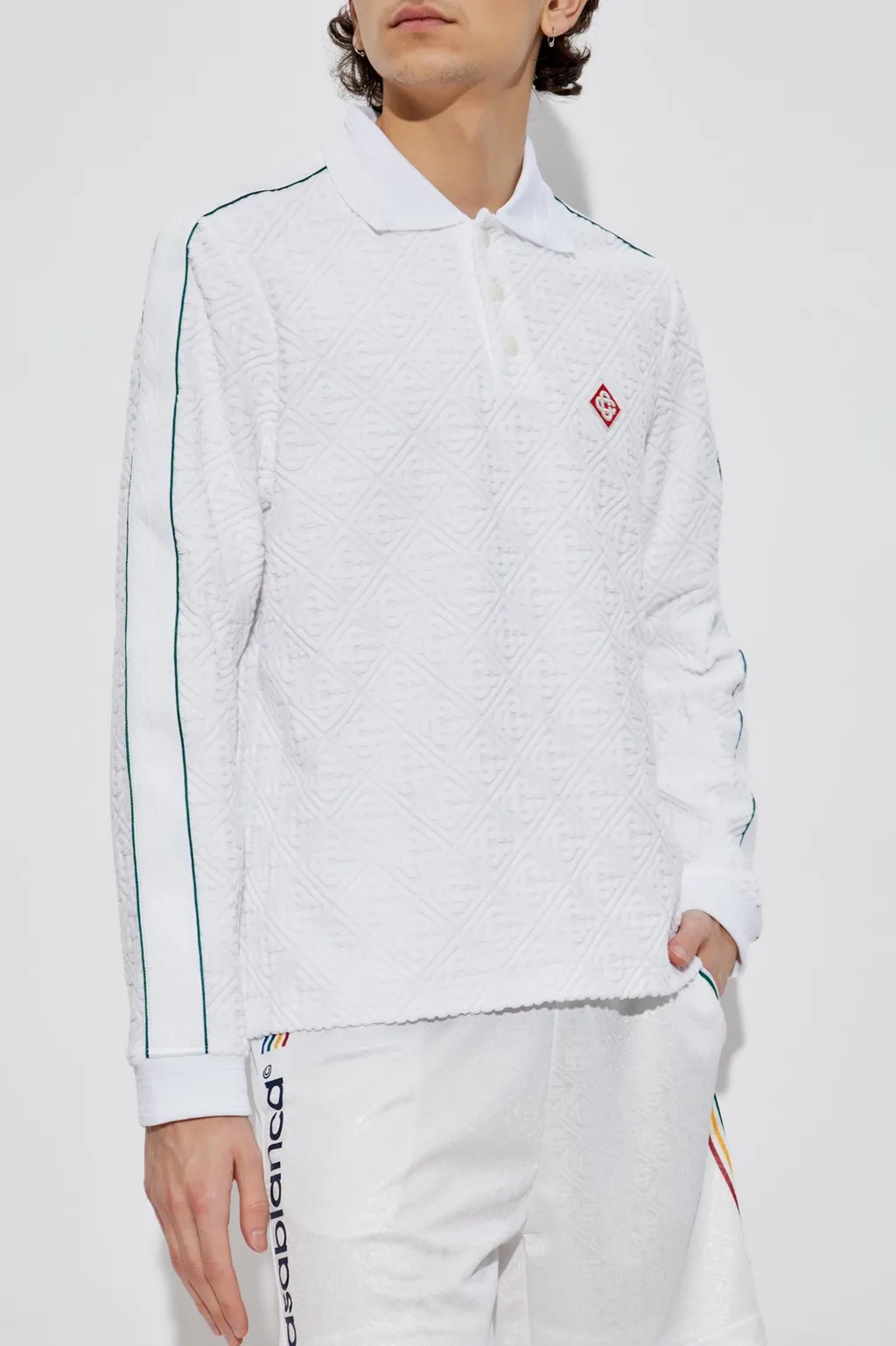 Casablanca Embroidered Logo Polo Shirt