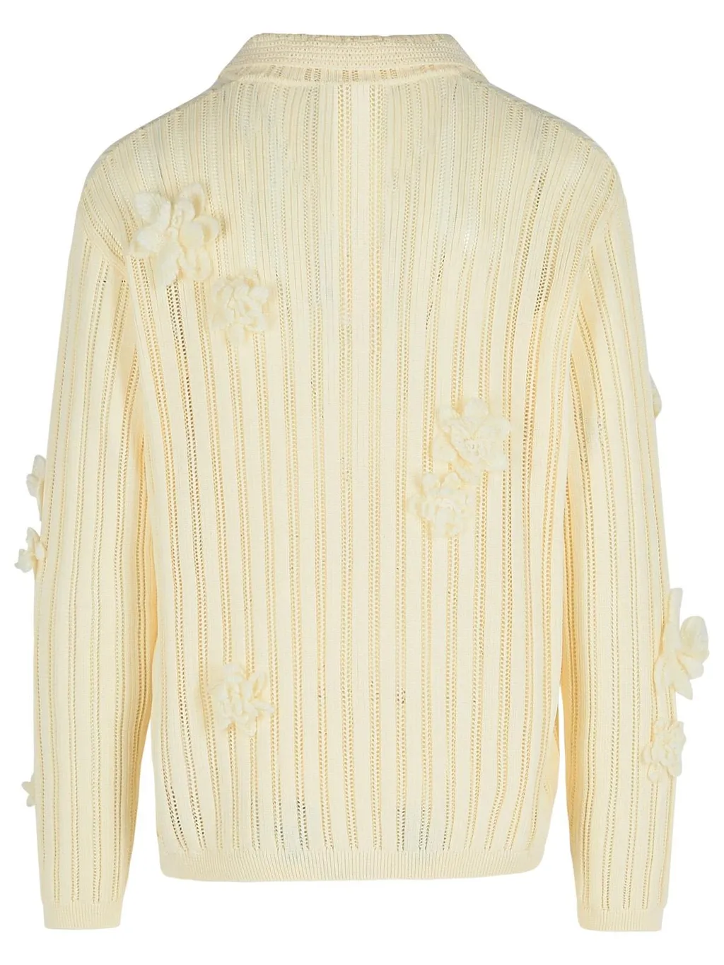 Casablanca 3D Flower Long Sleeved Laced Shirt