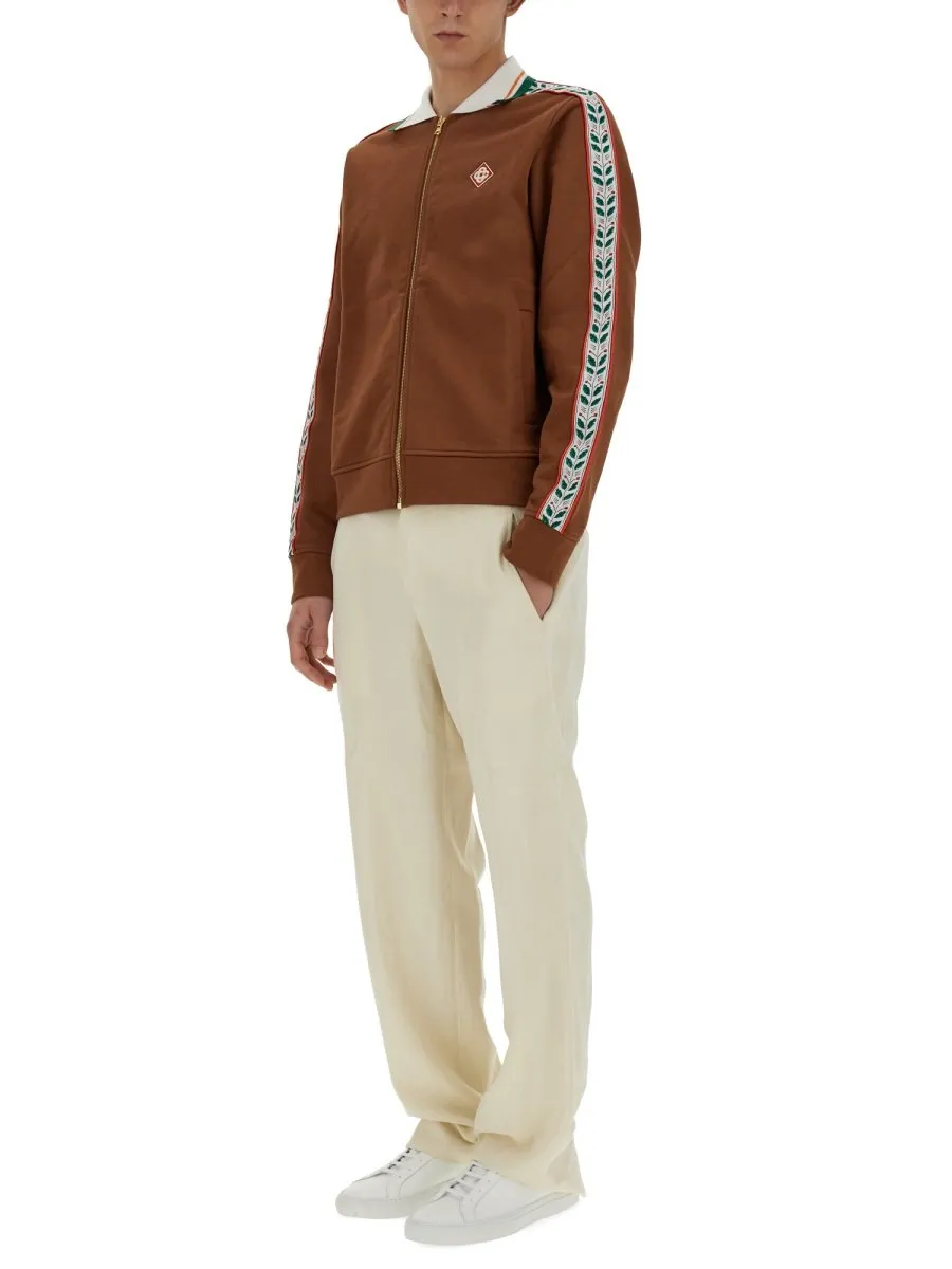 Casablanca Laurel Zip Up Sweatshirt