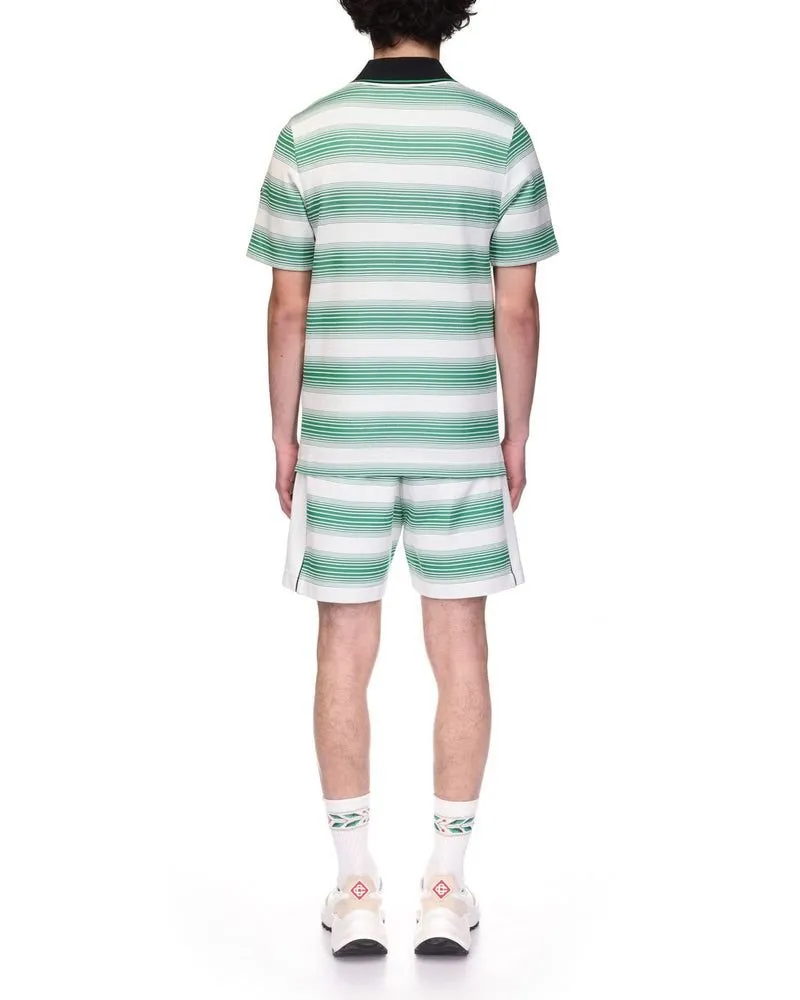 Casablanca Gradient Striped Polo Shirt