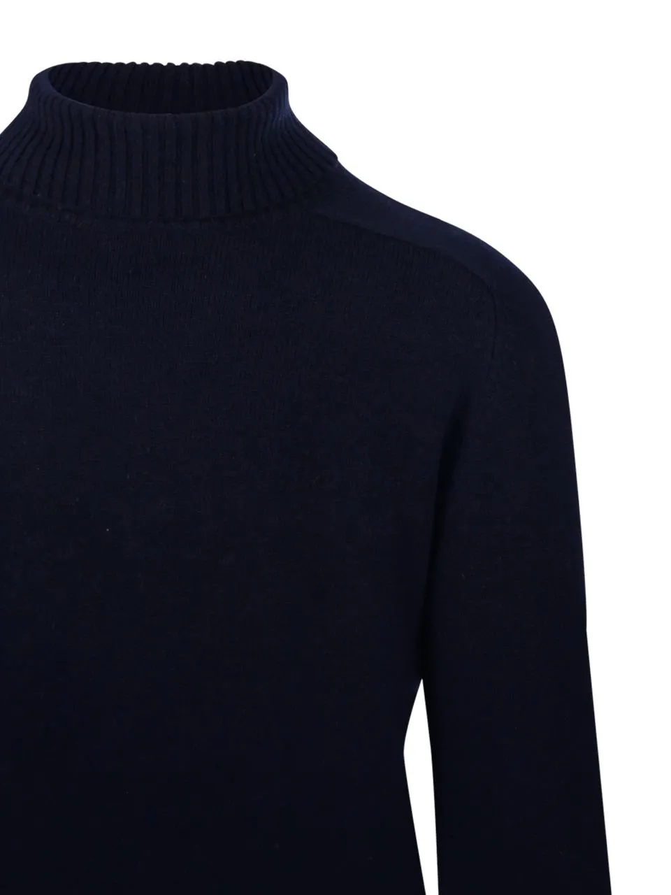 Cashmere Company Ribbed Turtleneck Sweater