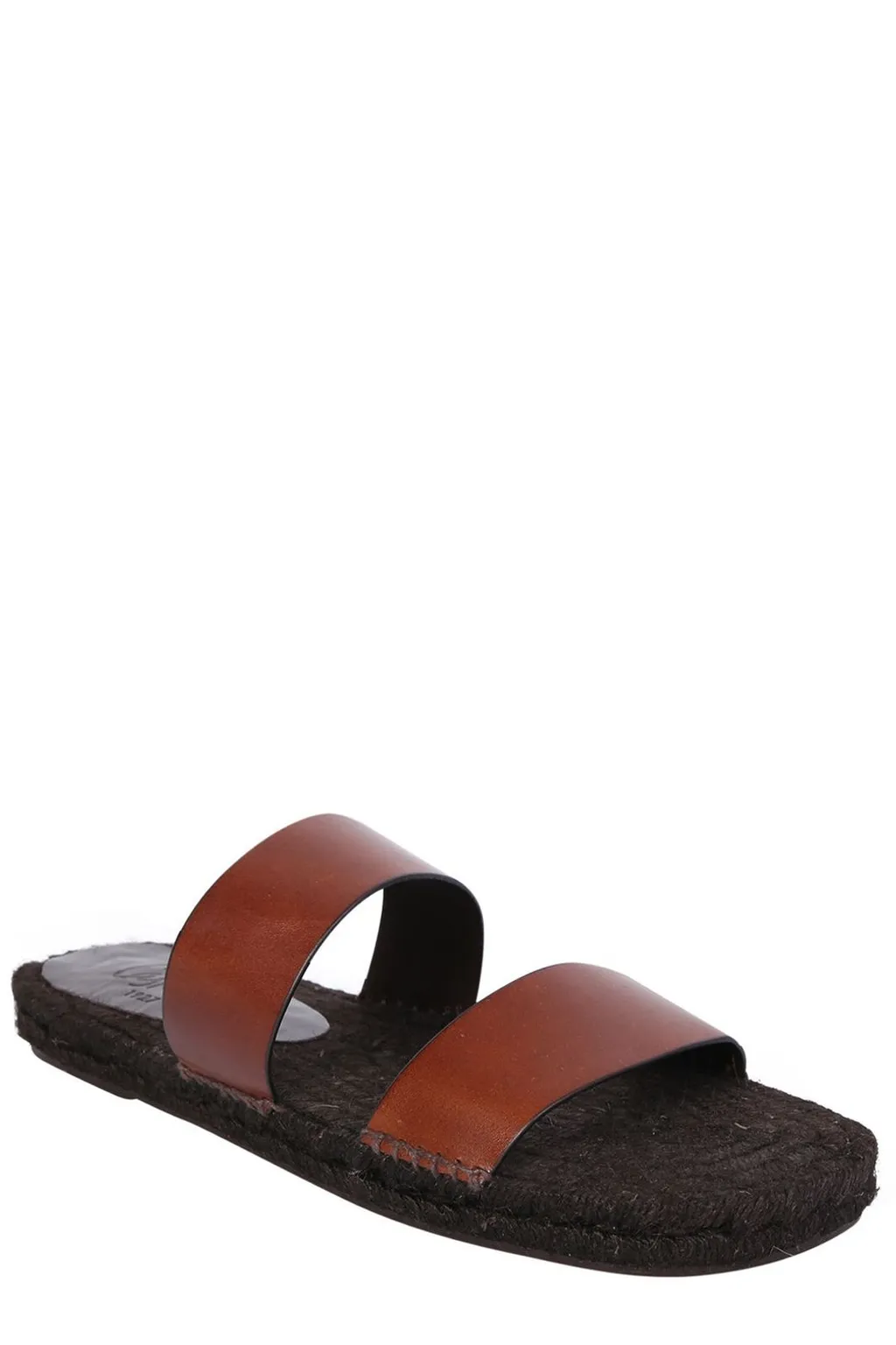 CastaÑEr Kim Double-Strap Square Toe Slides