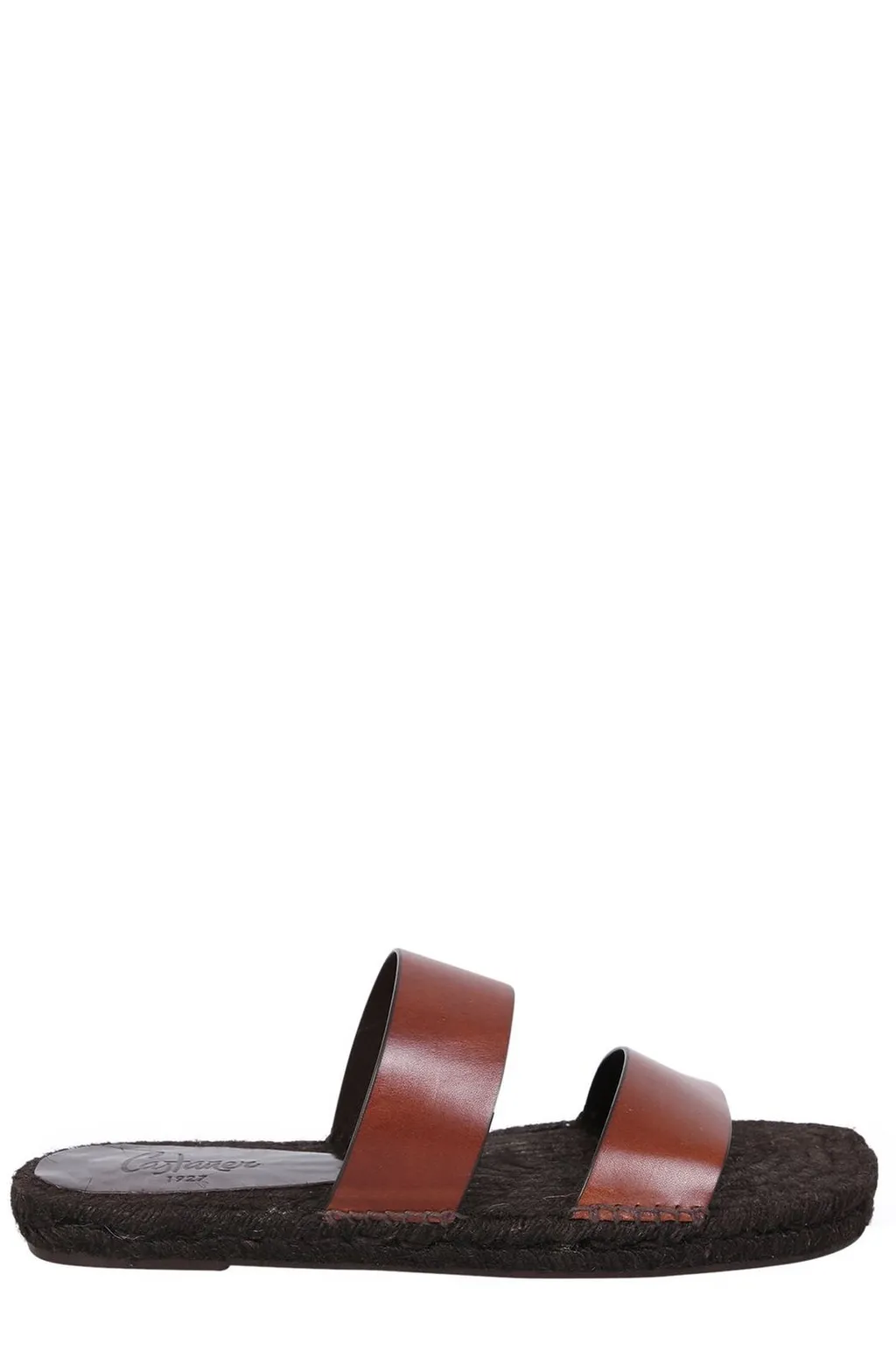 CastaÑEr Kim Double-Strap Square Toe Slides