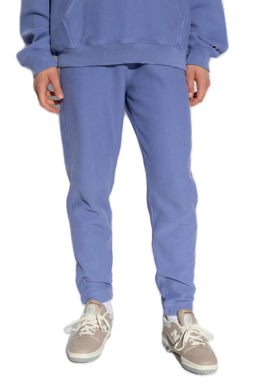Champion Logo Patch Tapered Drawstring Track Pants