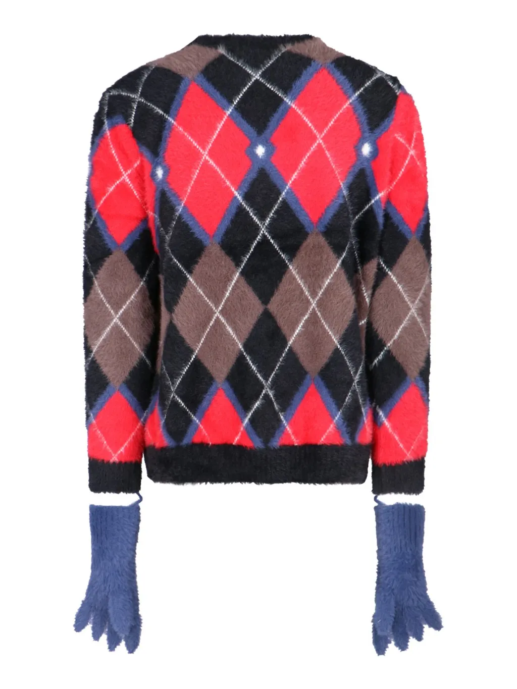 Charles Jeffrey Loverboy Argyle Knit Sweater