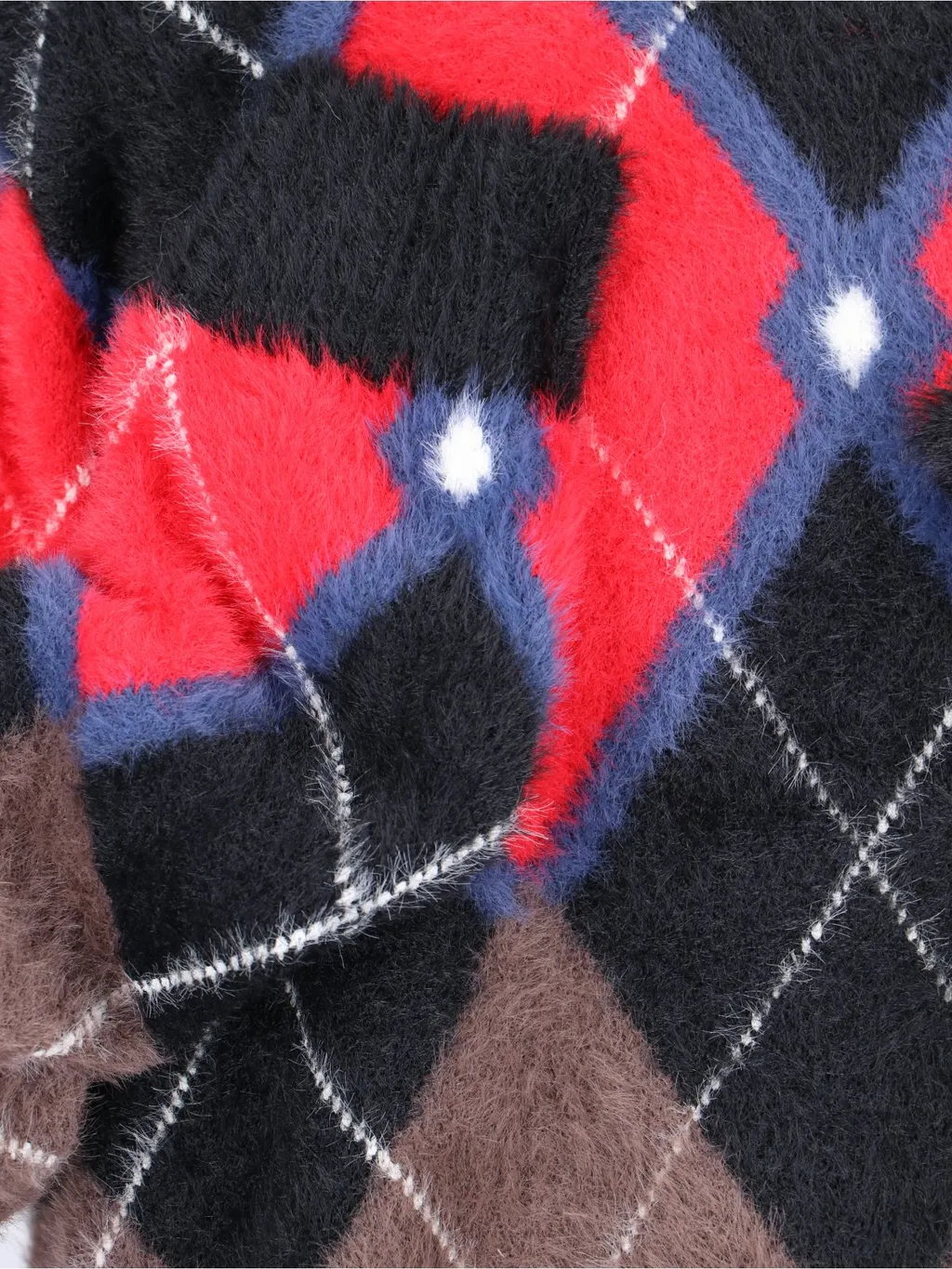 Charles Jeffrey Loverboy Argyle Knit Sweater