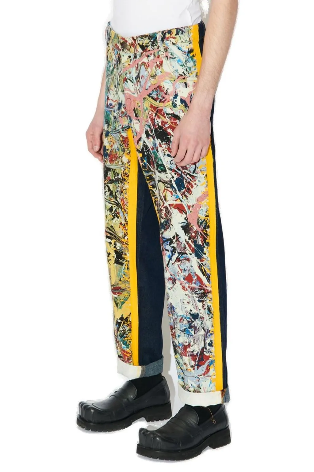 Charles Jeffrey Loverboy Art Straight Denim Jeans
