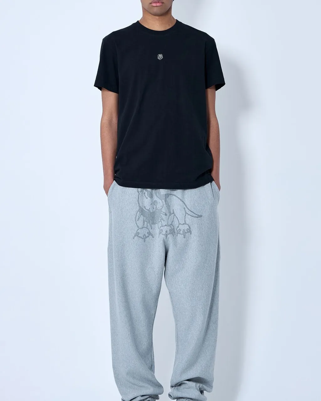 Chito Reflective Graphic Print Jogger Pants