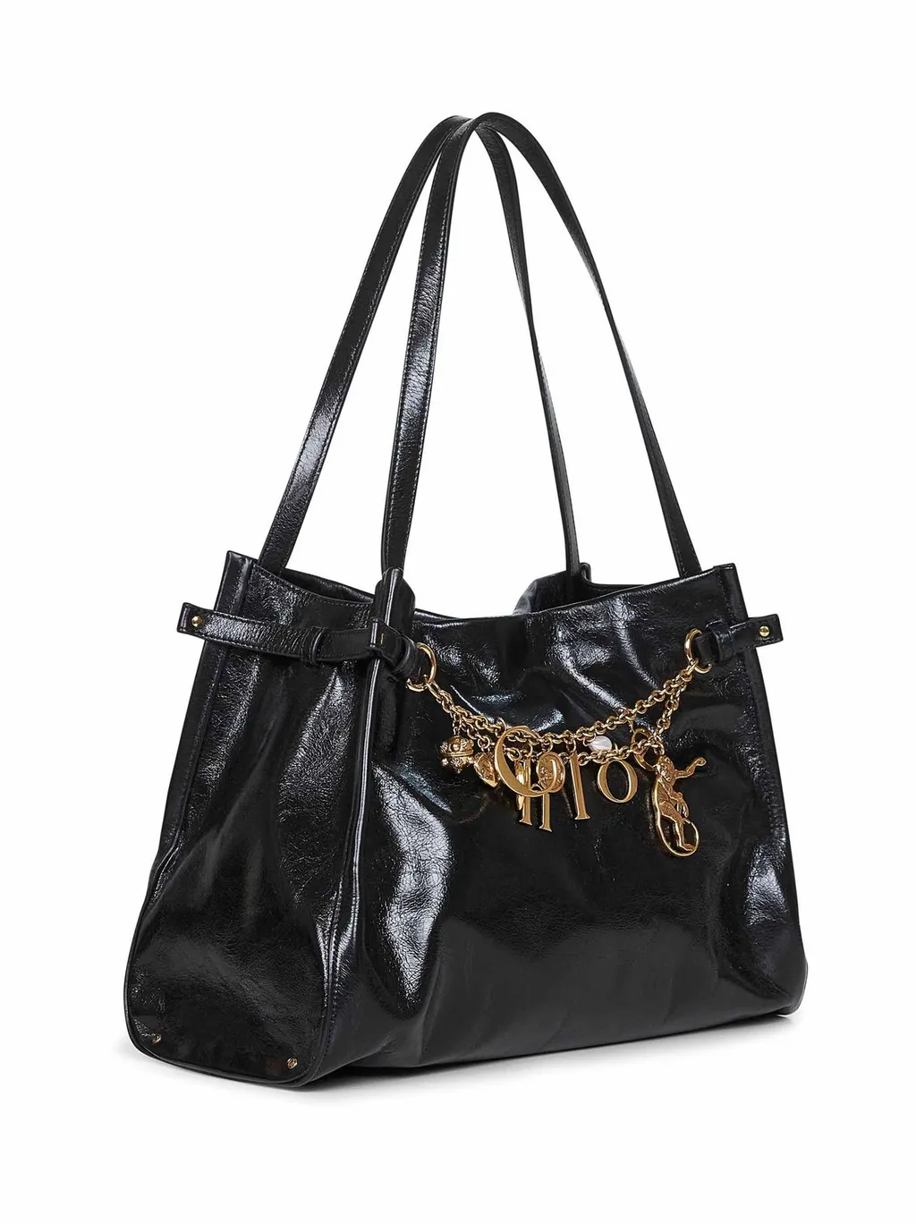 Chloé Logo Charms Top Handle Bag