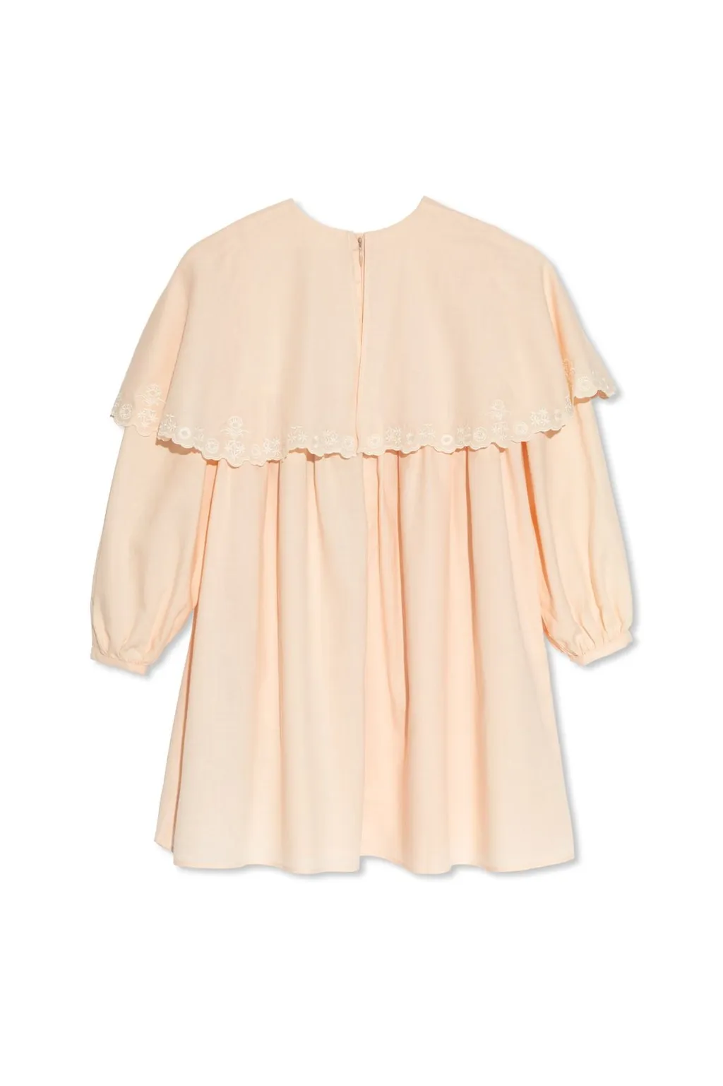Chloé Kids Long Sleeved Ruffled Layered Dress