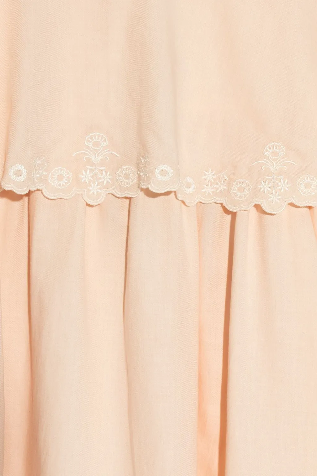 Chloé Kids Long Sleeved Ruffled Layered Dress