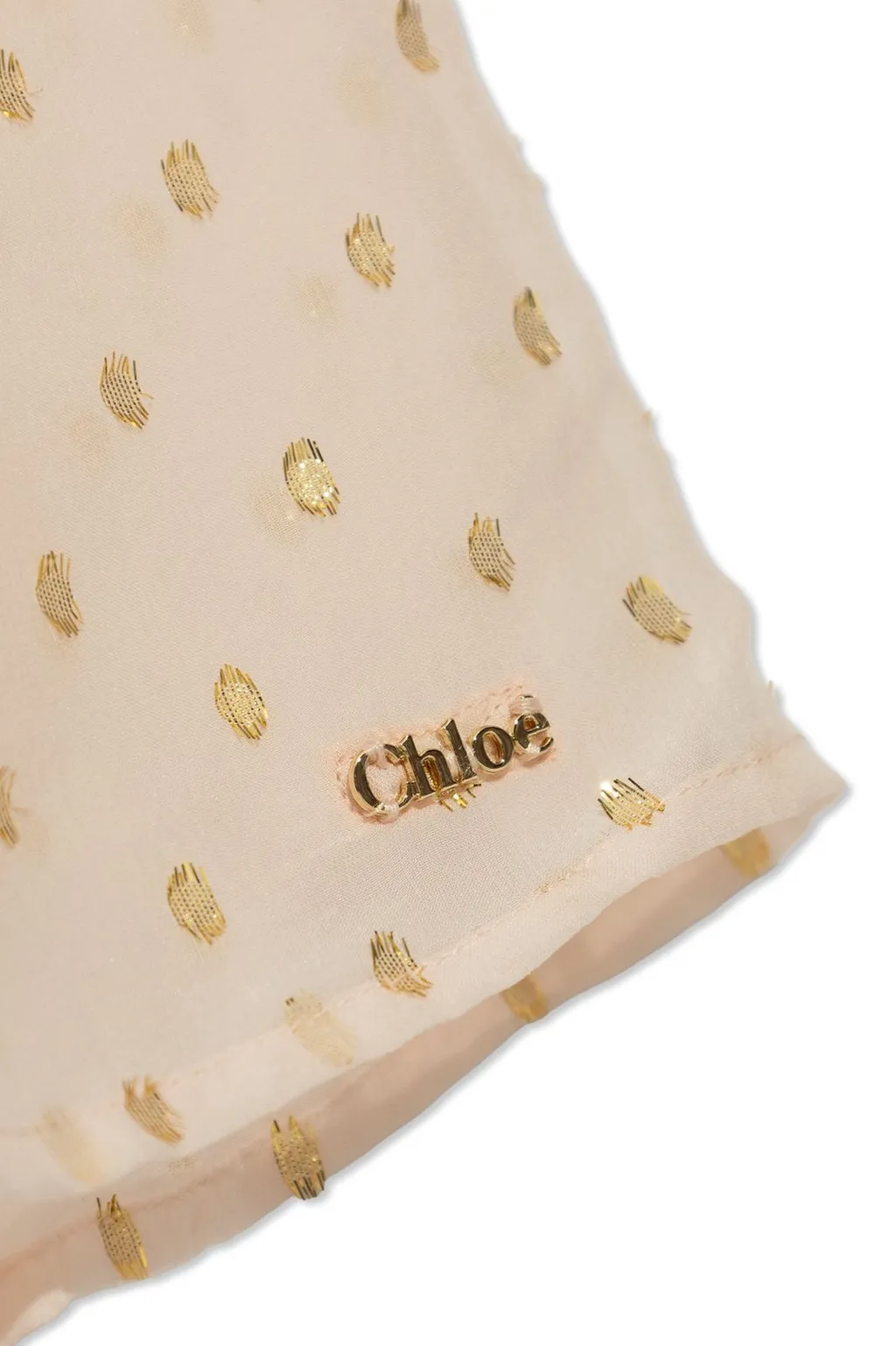 Chloé Kids Sequin Embellished Mid Length Tulle Skirt