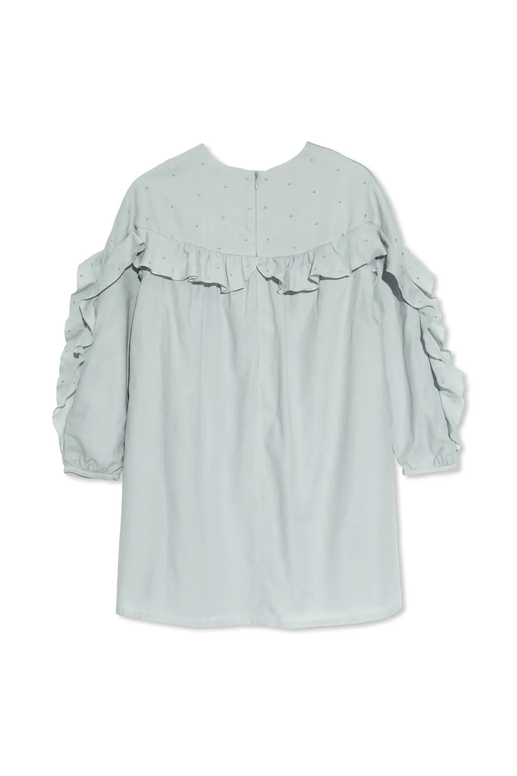 Chloé Kids Ruffled Sequin Embellished Dress