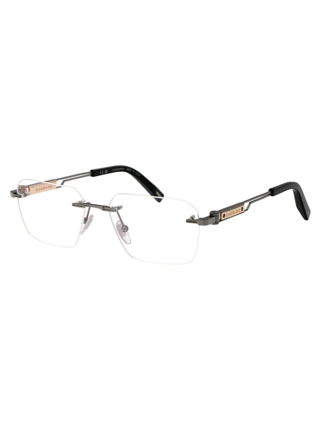 Chopard Eyewear Geometric Frame Glasses