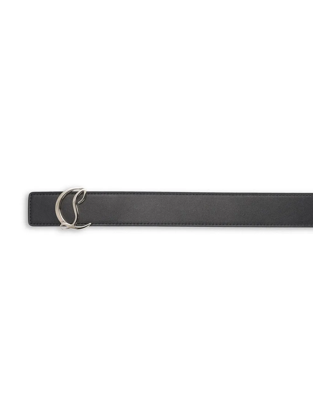 Christian Louboutin Logo Plaque Buckle Belt