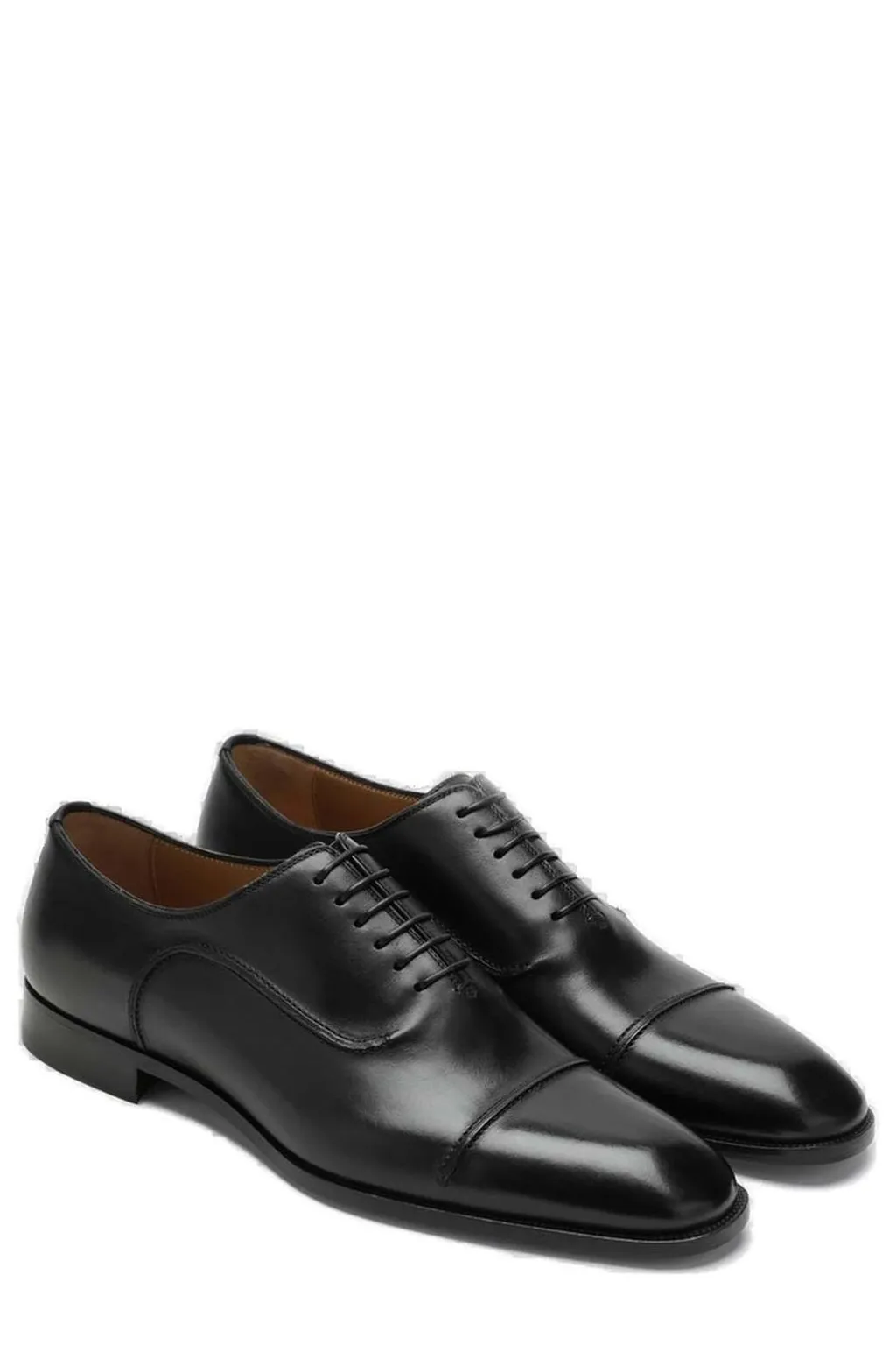 Christian Louboutin Cap-Toe Lace-Up Derby Shoes