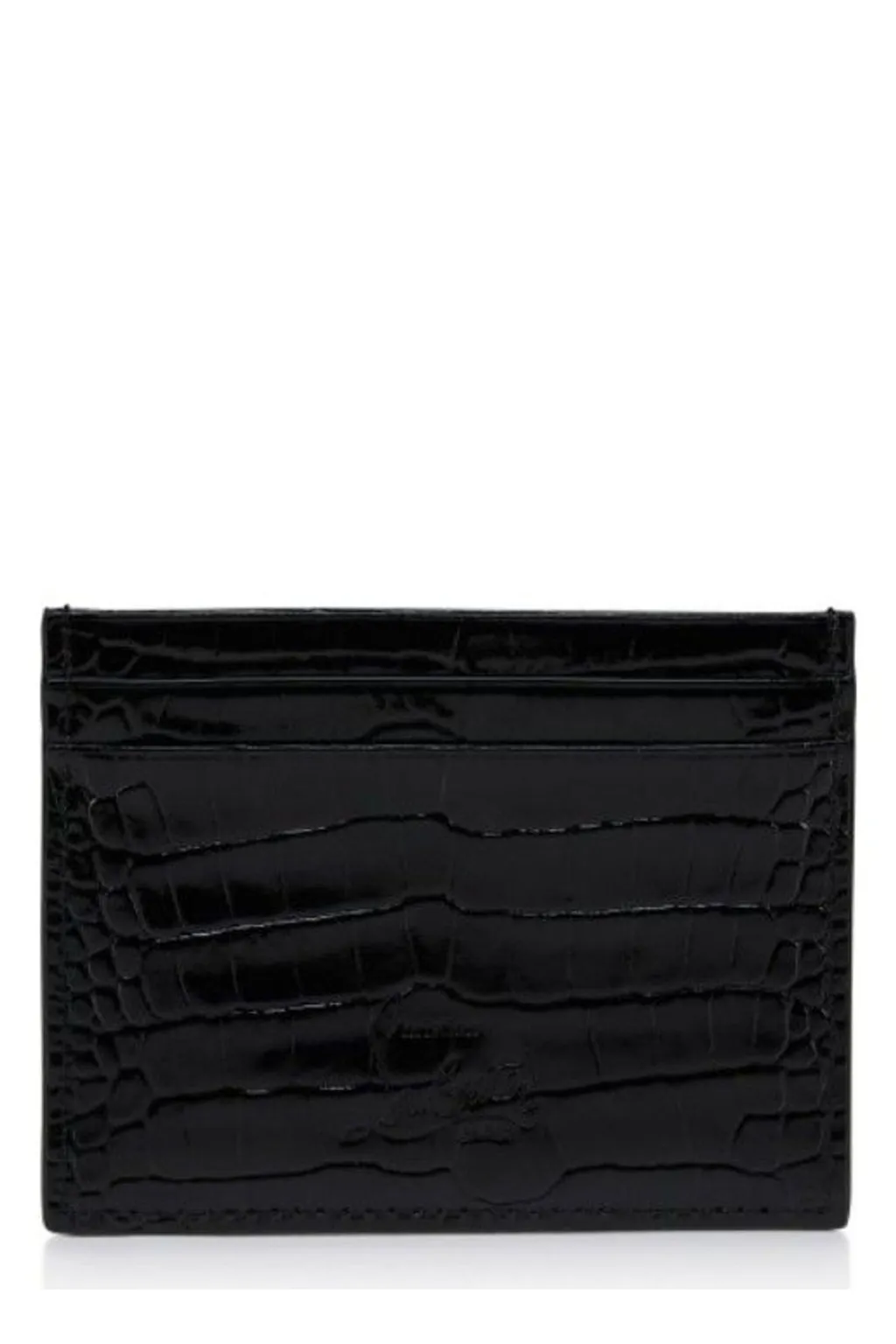 Christian Louboutin Embossed Logo Plaque Wallet