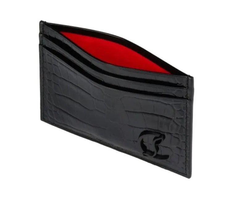 Christian Louboutin Embossed Logo Plaque Wallet