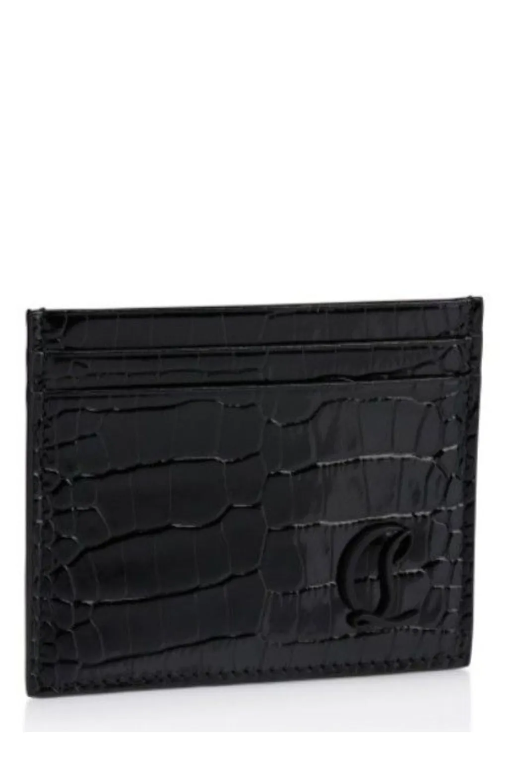 Christian Louboutin Embossed Logo Plaque Wallet