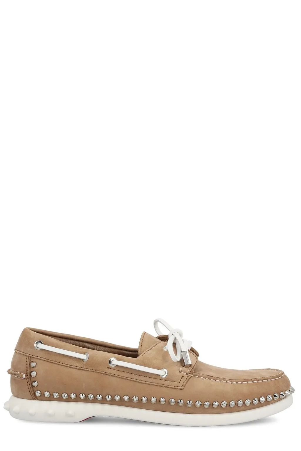 Christian Louboutin Gerockel Stud Detailed Boat Shoes