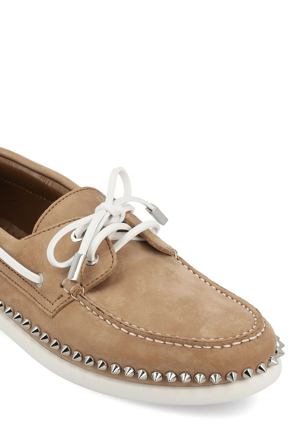 Christian Louboutin Gerockel Stud Detailed Boat Shoes
