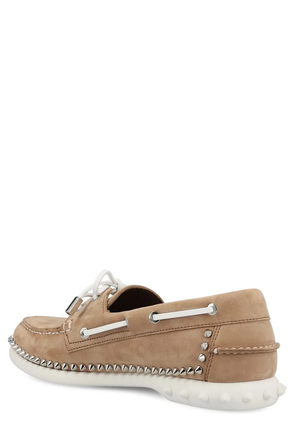 Christian Louboutin Gerockel Stud Detailed Boat Shoes