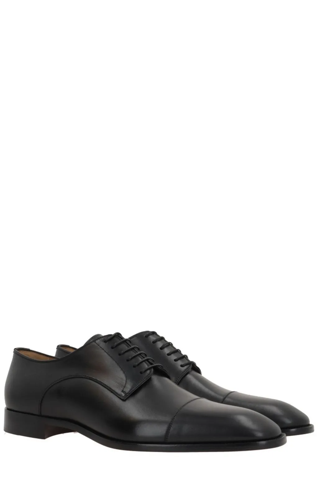 Christian Louboutin Almond Toe Lace-Up Shoes