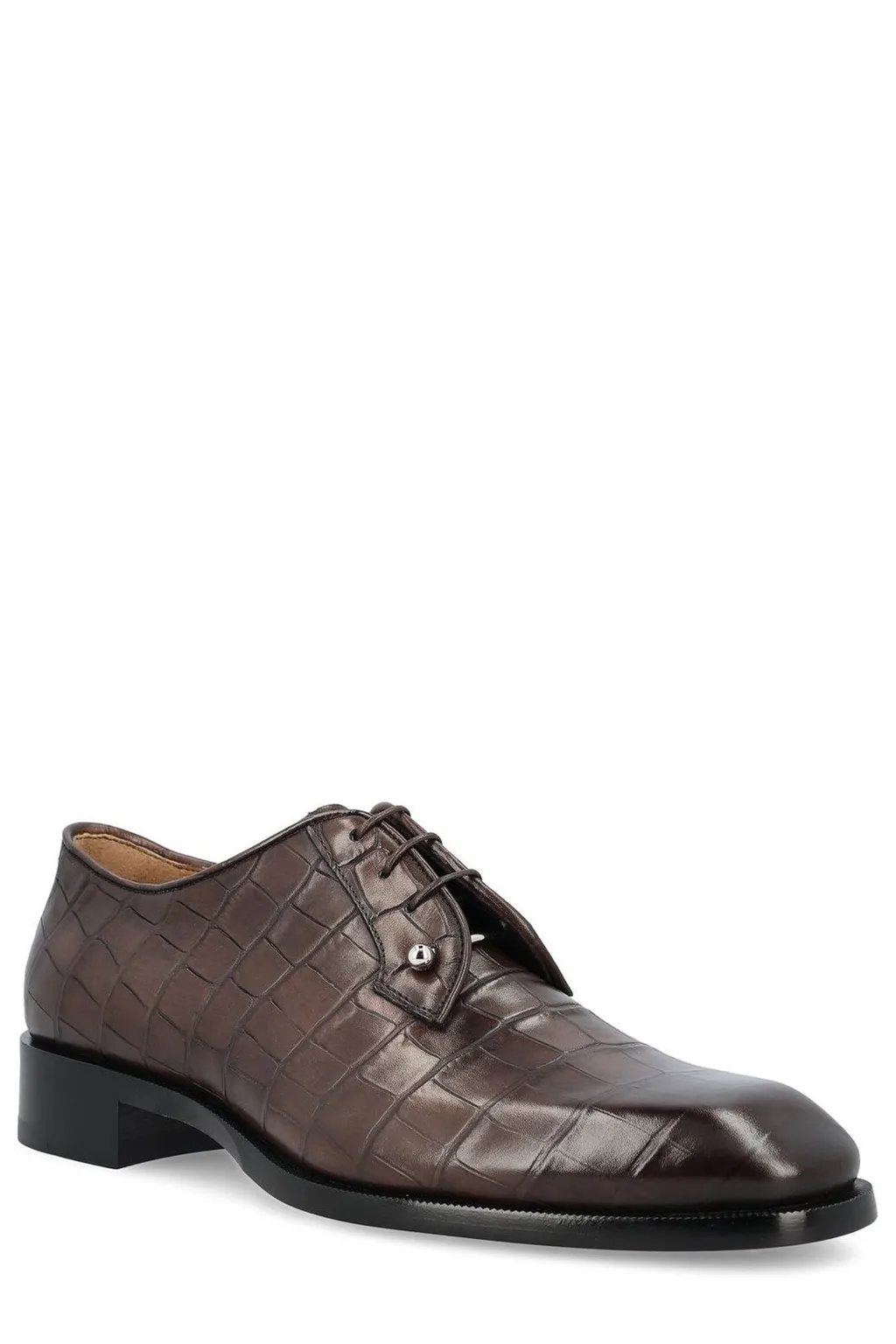 Christian Louboutin Embossed Lace-Up Shoes