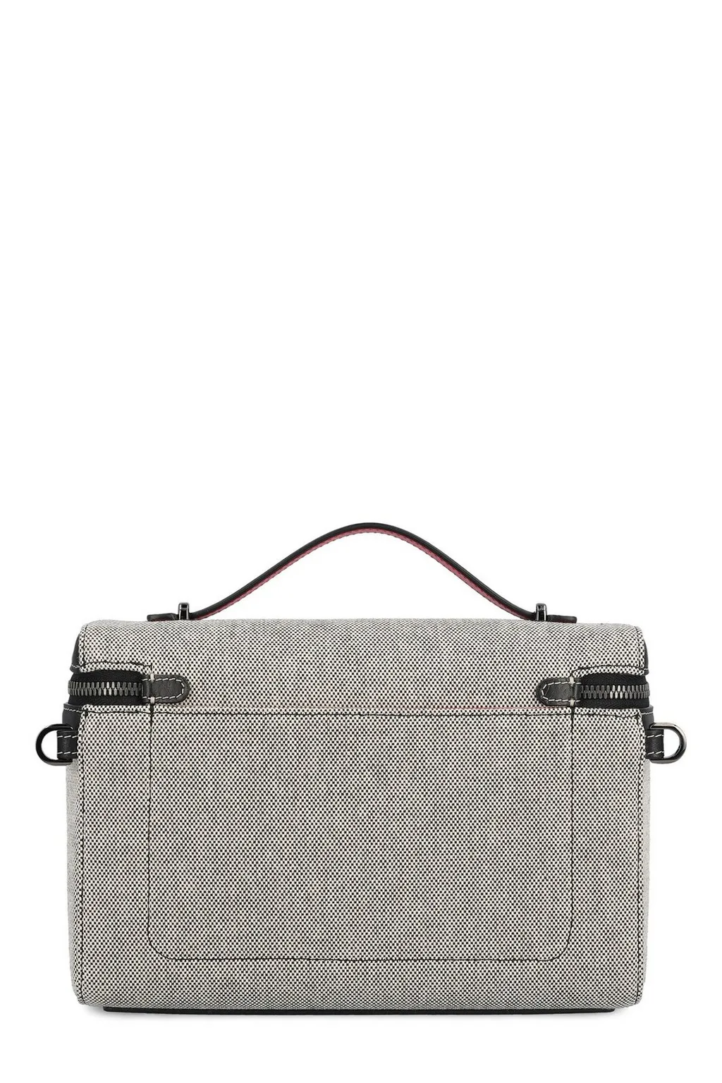 Christian Louboutin Logo Engraved Zip-Up Shoulder Bag