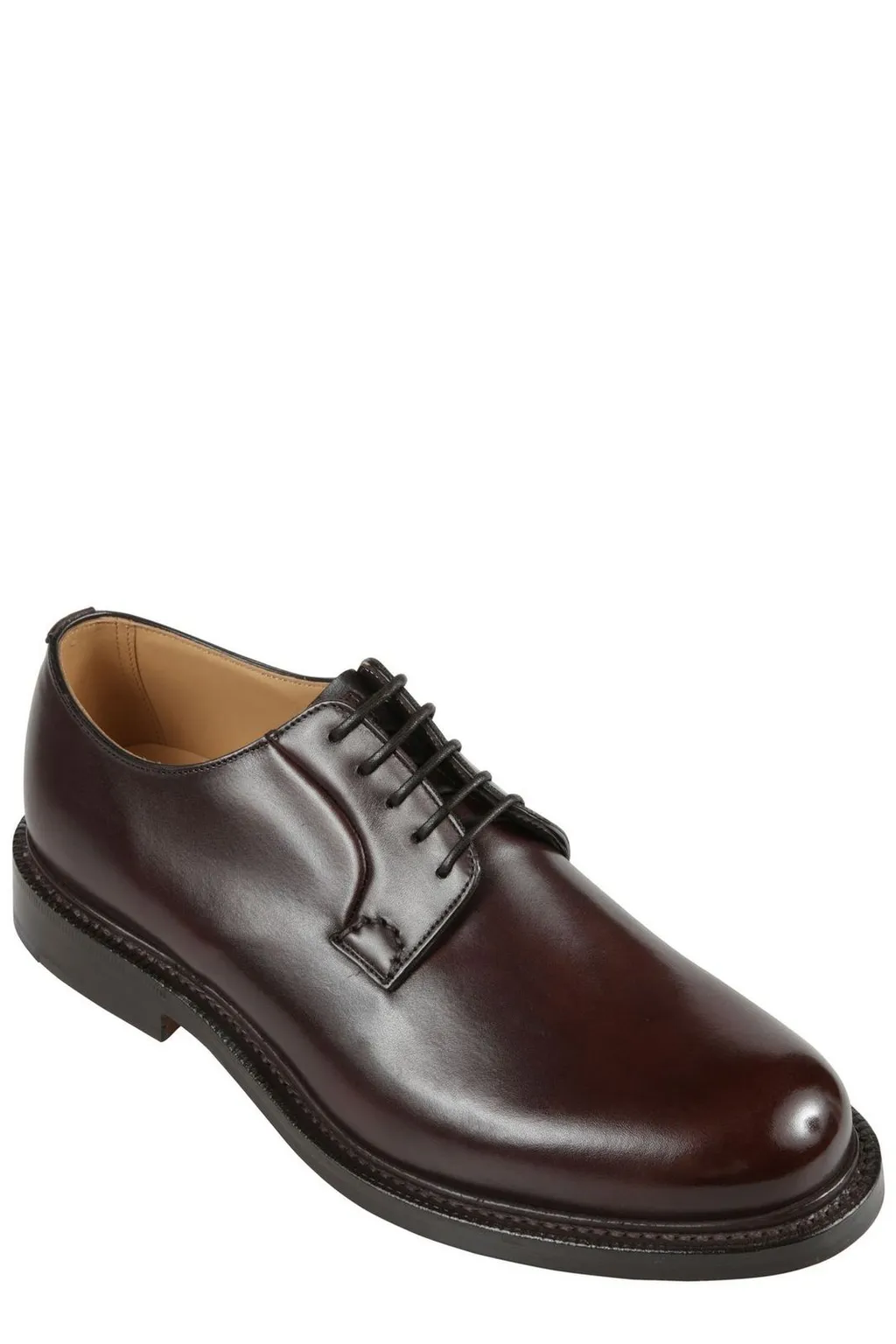 Church's Round Toe Lace-Up Derby Shoes