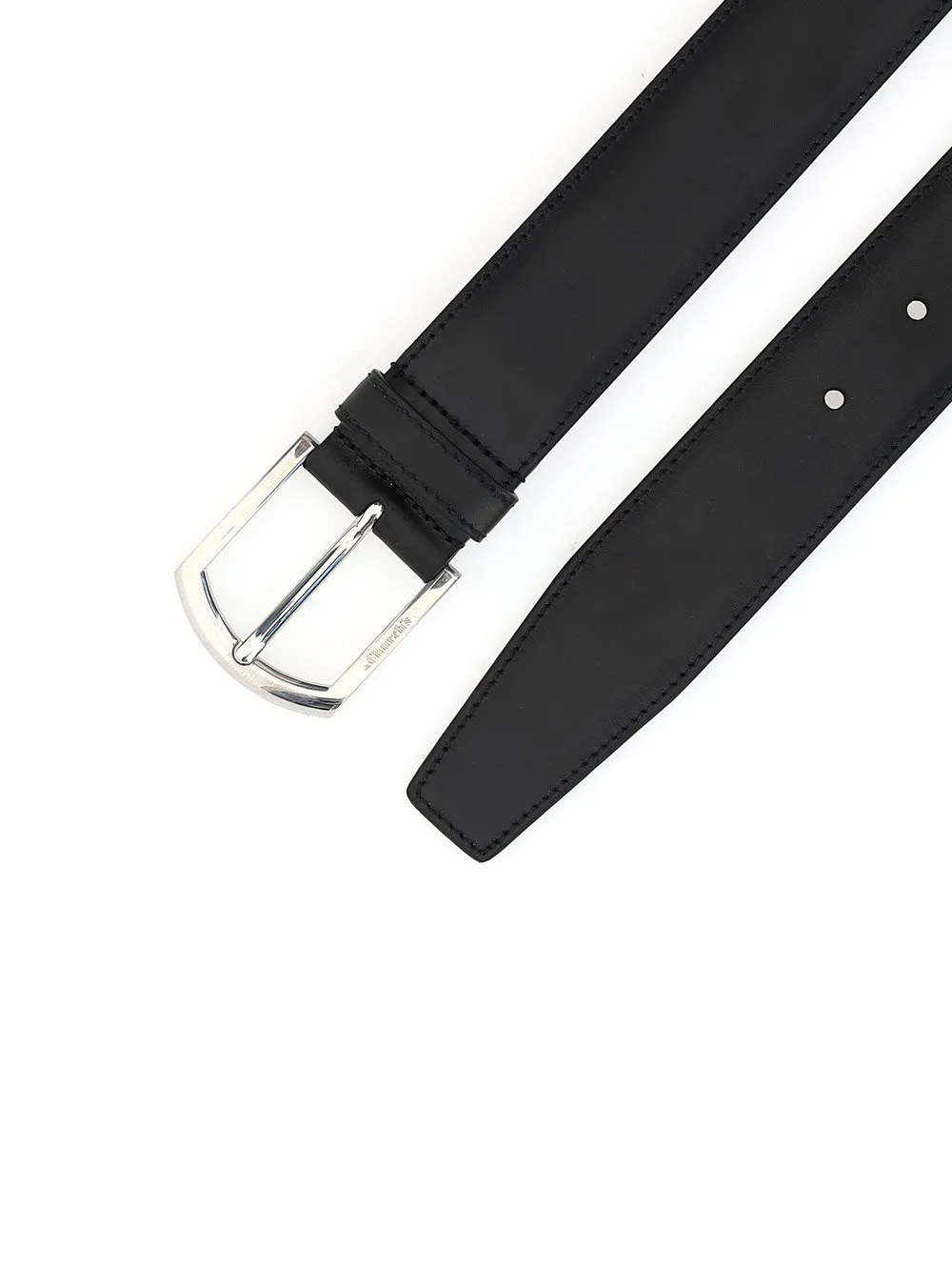Church's D-Ring Logo Engraved Buckle Belt