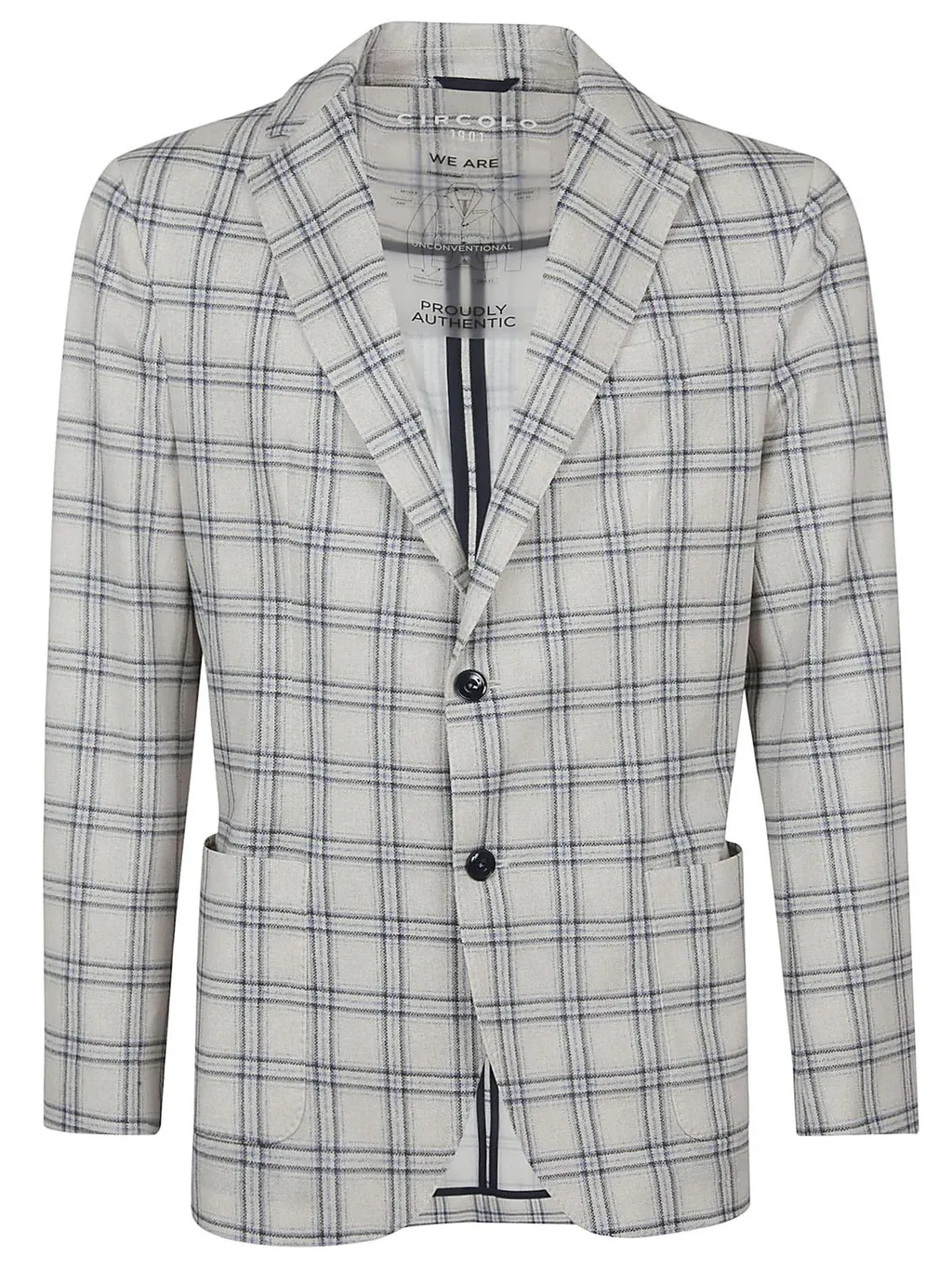 Circolo 1901 Embroidered Checked Blazer