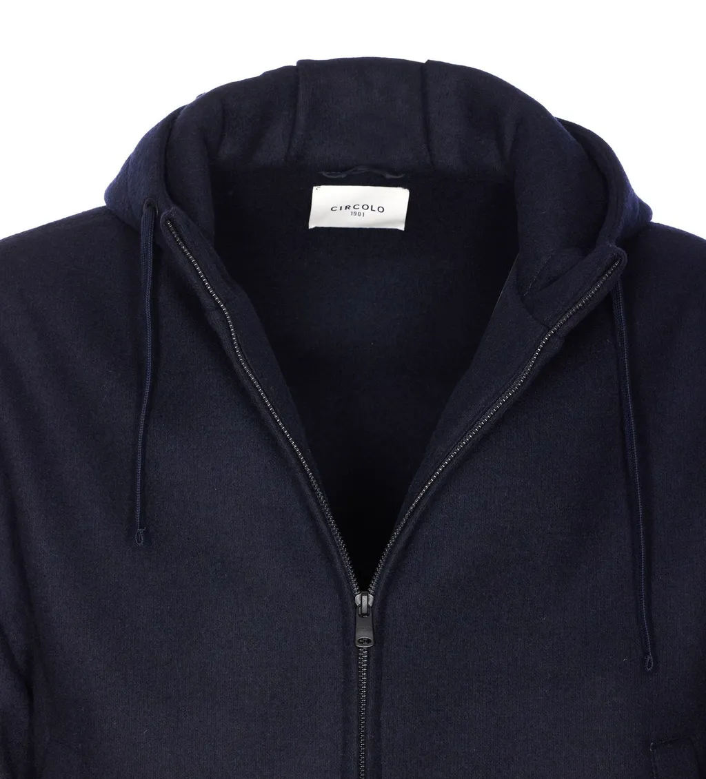 Circolo 1901 Zipped Hooded Sweater