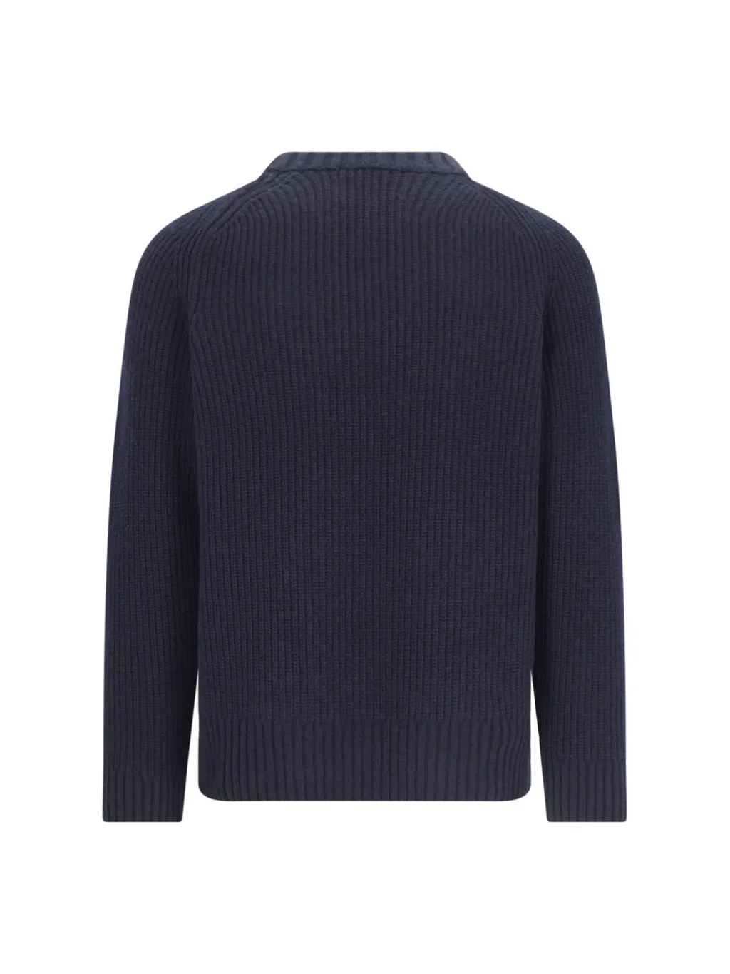 Closed Ribbed Knit Jumper