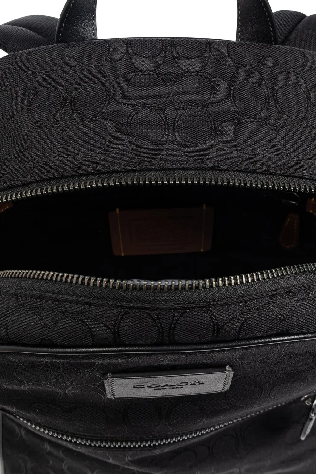 Coach Theo Monogrammed Top Handle Backpack
