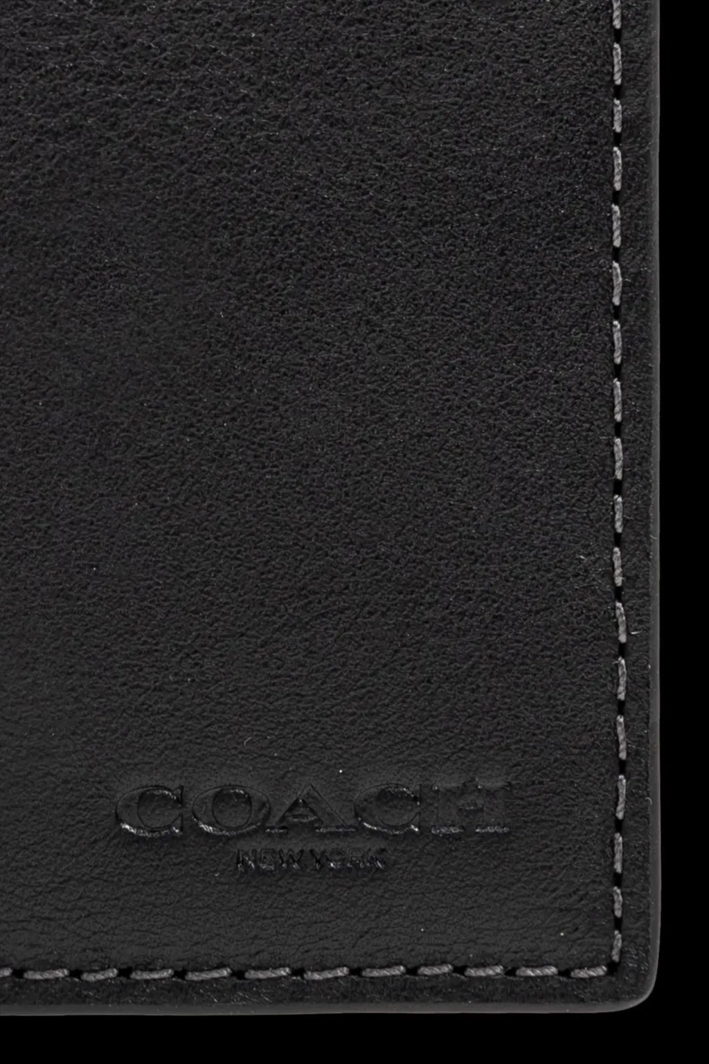 Coach Logo Embossed Slim Billfold Wallet