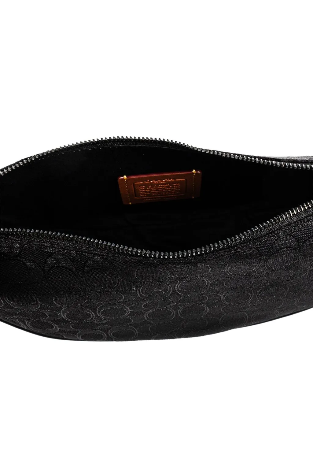 Coach Monogrammed Zipped Shoulder Bag
