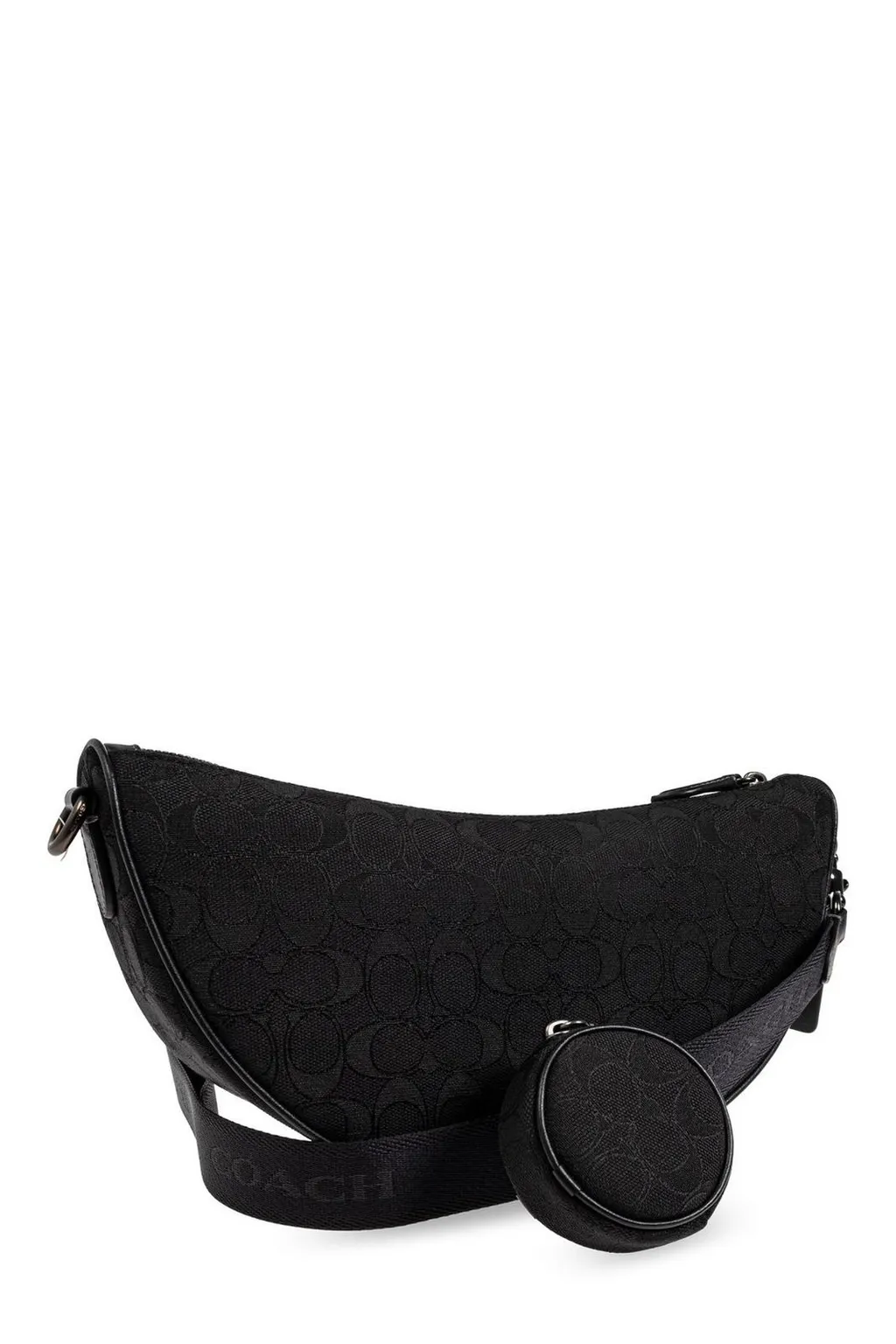 Coach Monogrammed Zipped Shoulder Bag
