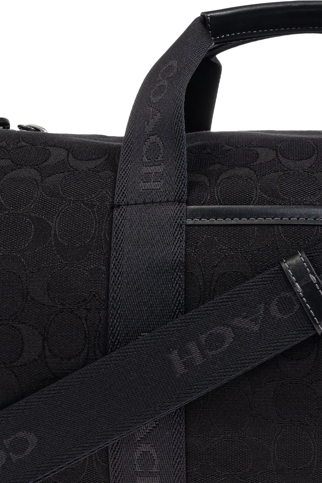 Coach Signature Jacquard Theo Duffle Bag