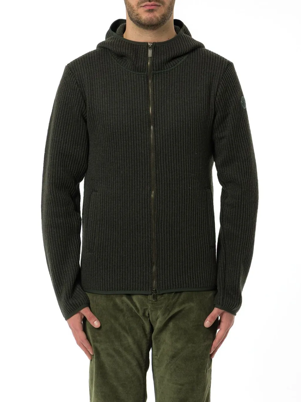 Colmar Originals Rib-Knit Hooded Pullover