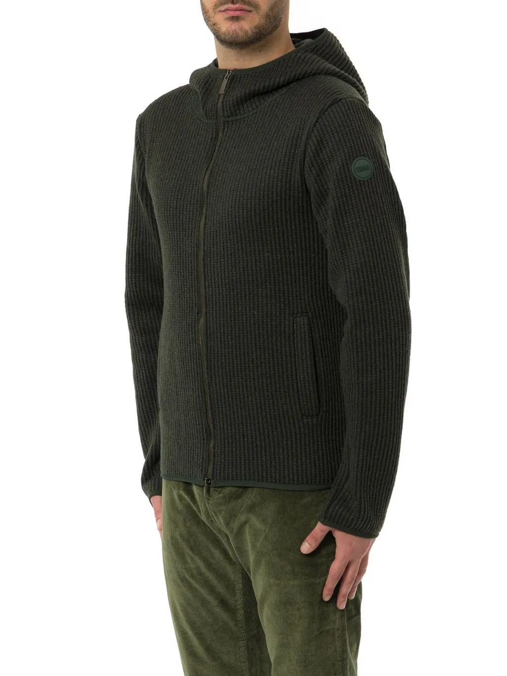 Colmar Originals Rib-Knit Hooded Pullover