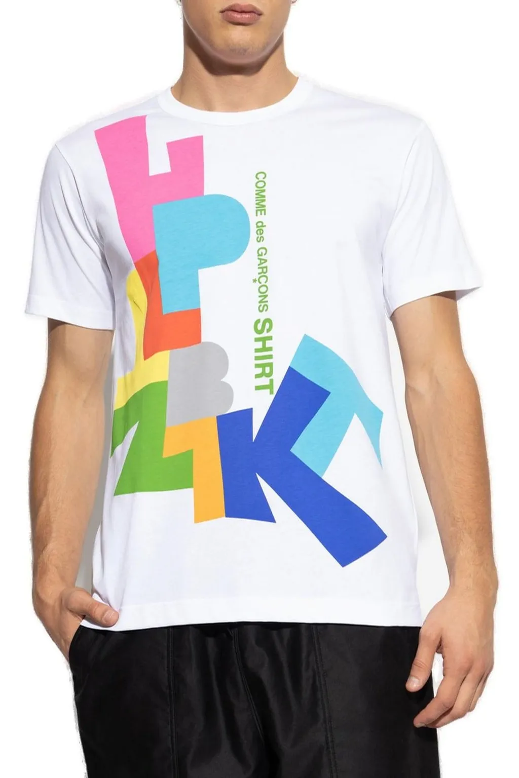 Comme Des GarÇOns Graphic Printed Crewneck T-Shirt
