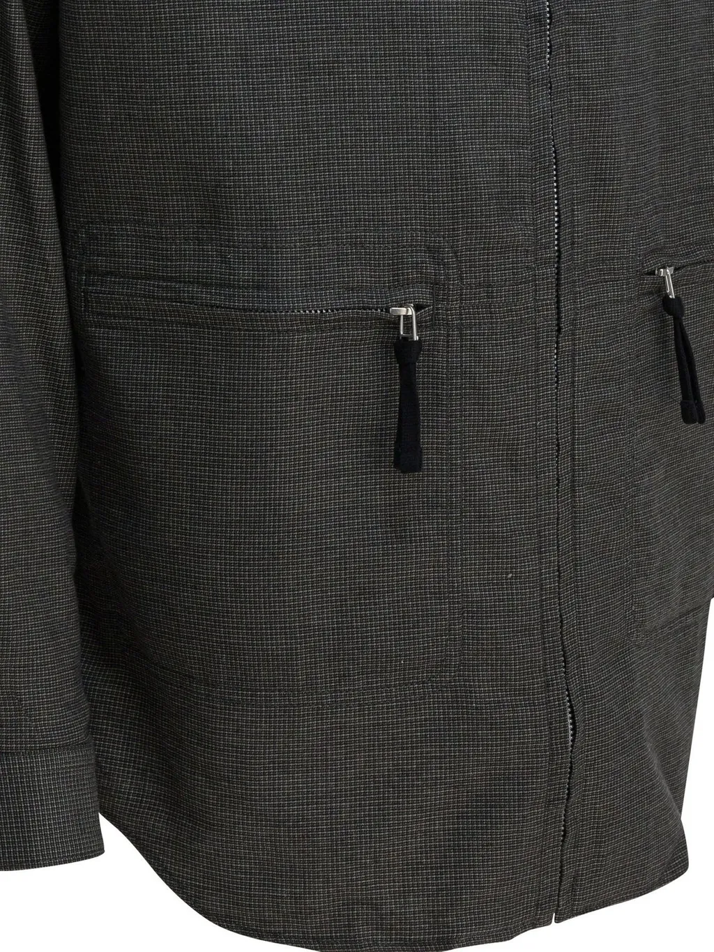 Comme Des GarÇOns Homme Flannel Checked Zipped Overshirt
